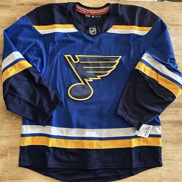 Adidas NHL St Louis Blues MIC Pro Stock Jersey Team Issued Size 56‎ - Picture 1 of 6